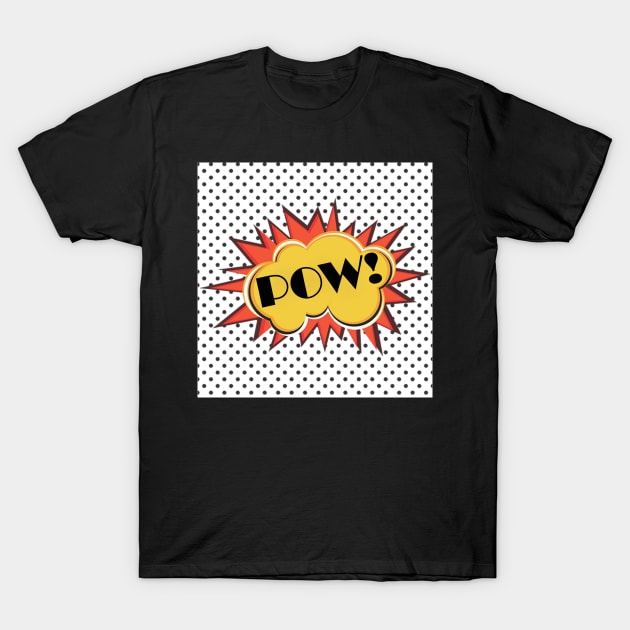 Retro Black & White Dots Graphic Fun Vintage Style 70's, 80's Graphic Pop-Art Gifts T-Shirt by tamdevo1